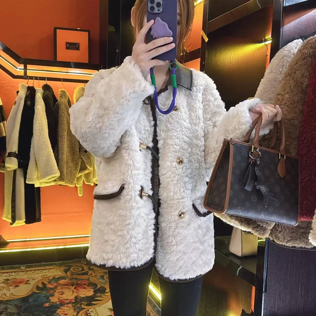 【BB866】新款羊羔毛外套秋冬小香风气质时尚设计师轻奢外套