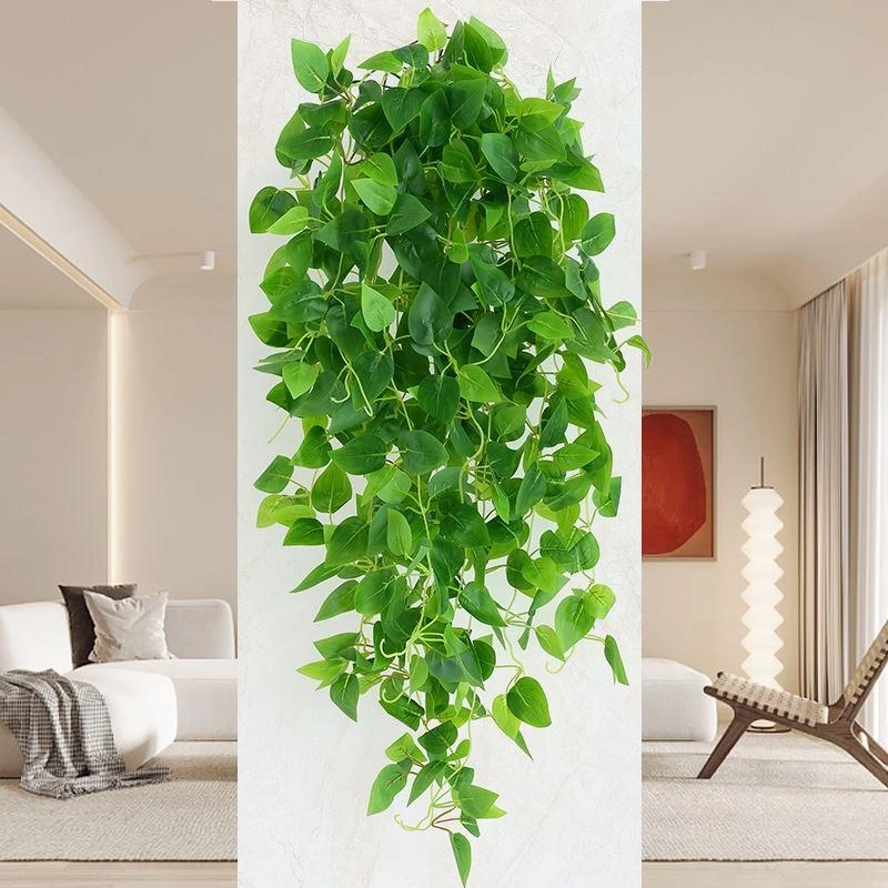 仿真绿萝客厅挂墙绿植壁挂植物墙面装饰垂吊假花藤条室内藤蔓吊兰