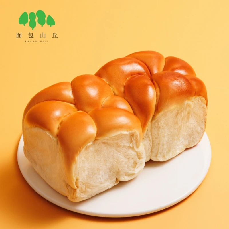 面包山丘老面包牛奶拉丝手撕老面包840g早餐面包整箱鲜食手撕面包