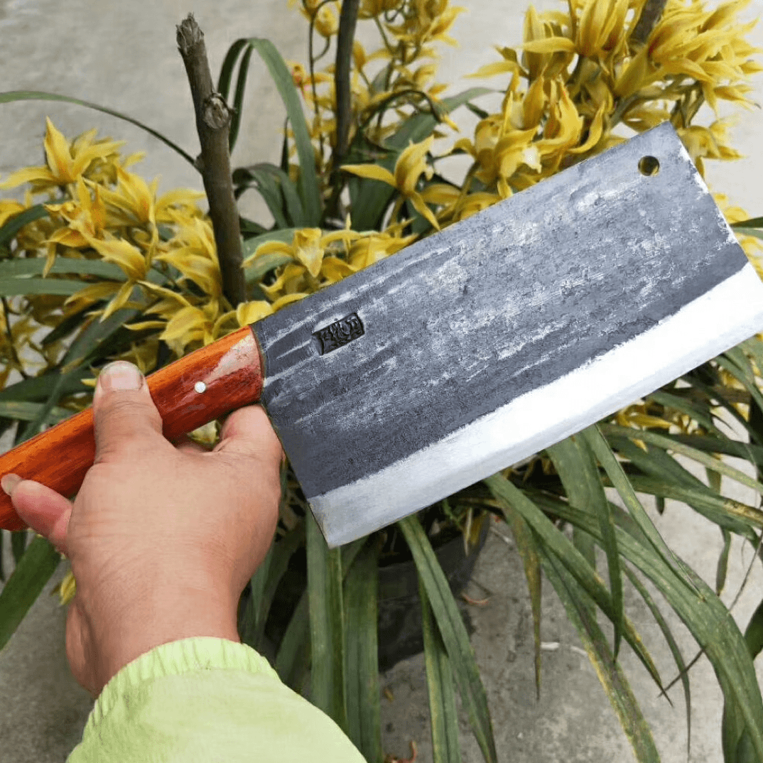【户撒刀】弹簧钢斩切菜刀--手工锻打斩切两用菜刀厨师锋利刀专用刀