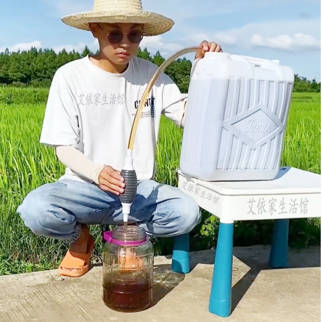 手动抽油神器食用级菜籽油鱼缸换水抽酒软管子食品大桶泵硅胶自吸