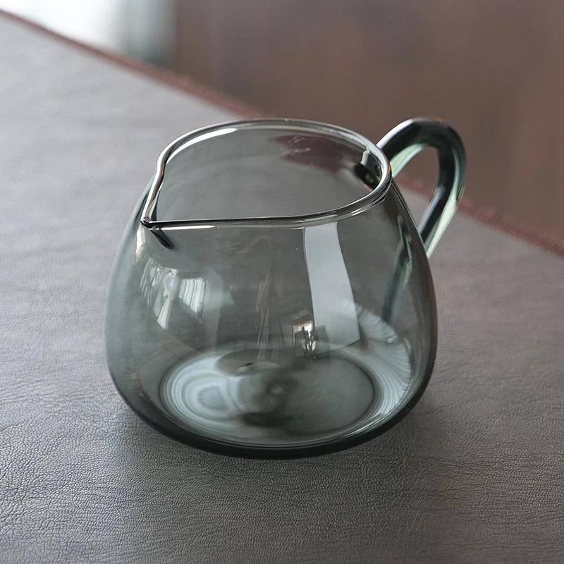 宋建白瓷高硼硅玻璃公道杯功夫茶具配件茶海家用耐热加厚分茶器