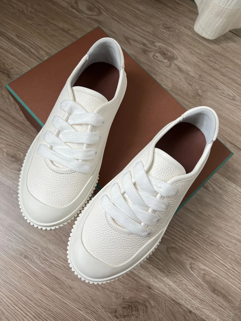 Encore Lin四季新款时尚休闲百搭超舒适轻便女款饼干小白鞋复古