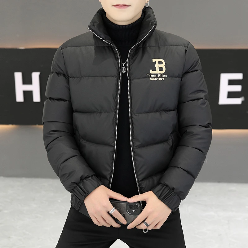 立领保暖刺绣棉衣棉服上衣短款轻薄韩版冬装潮流时尚棉袄冬季外套