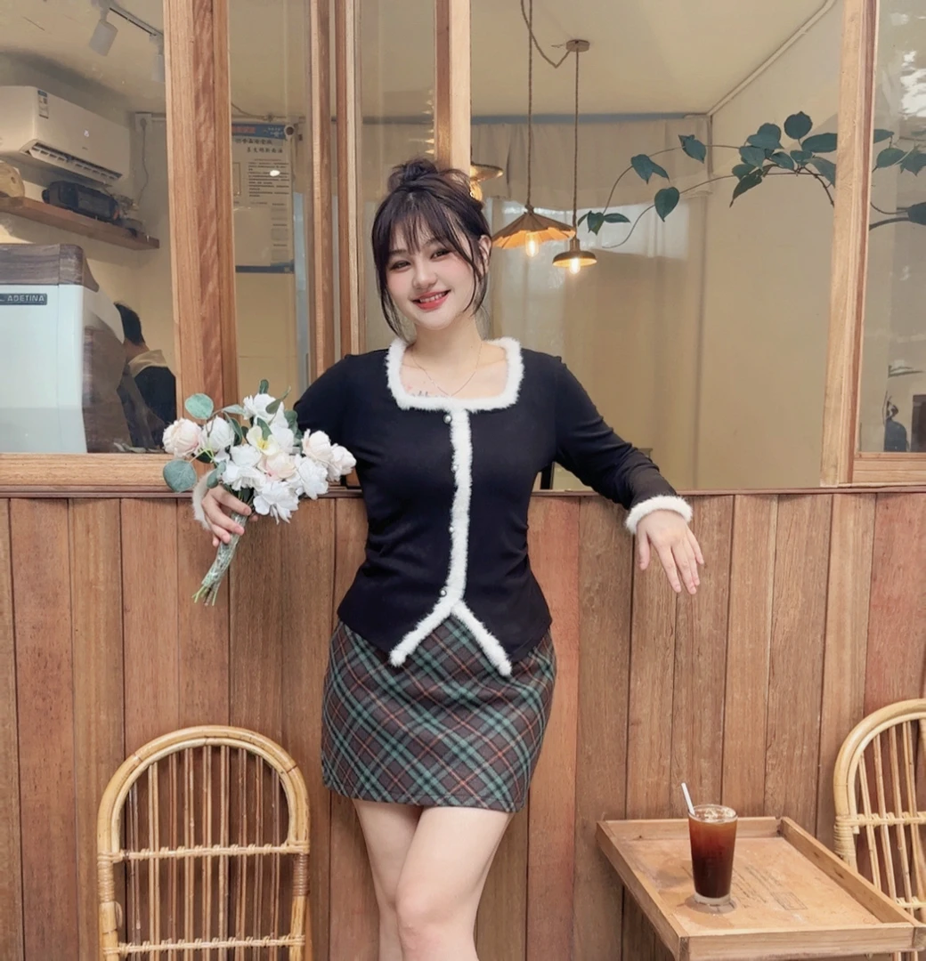 【阿星家】2023秋冬季复古慵懒单排扣设计感上衣