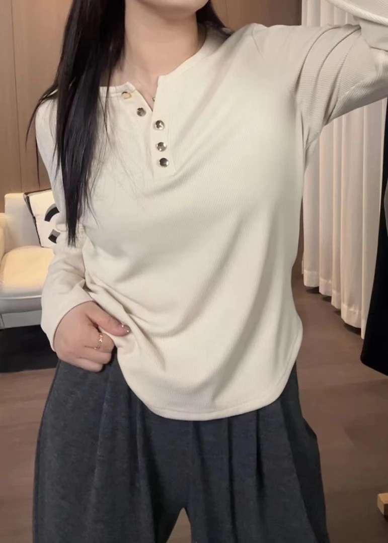 加厚半开领不规则打底衫女内搭大码女装秋冬显瘦上衣团