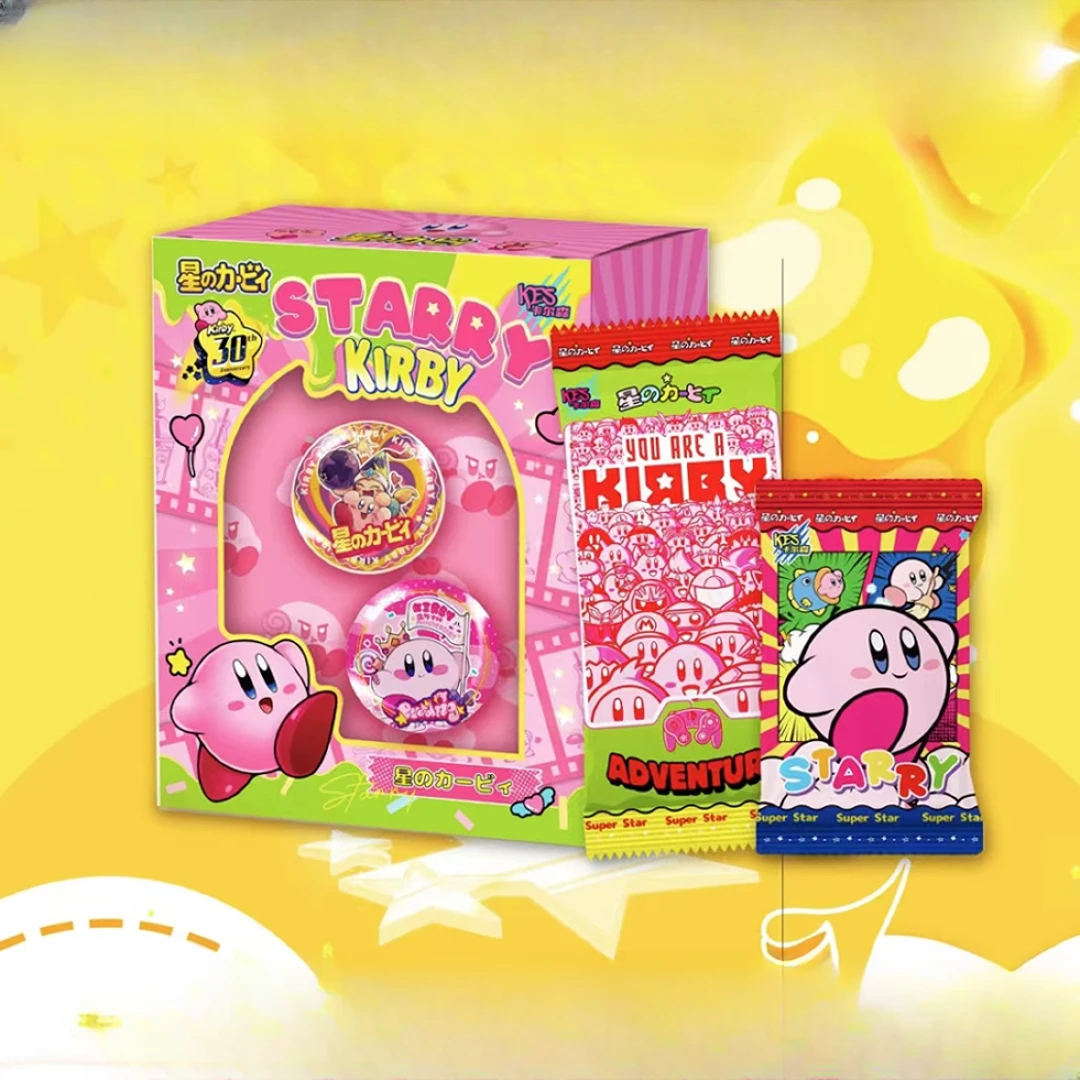 【恰饭/平拆】卡尔森动漫-星之卡比30周年可爱童趣潮玩卡牌盲盒