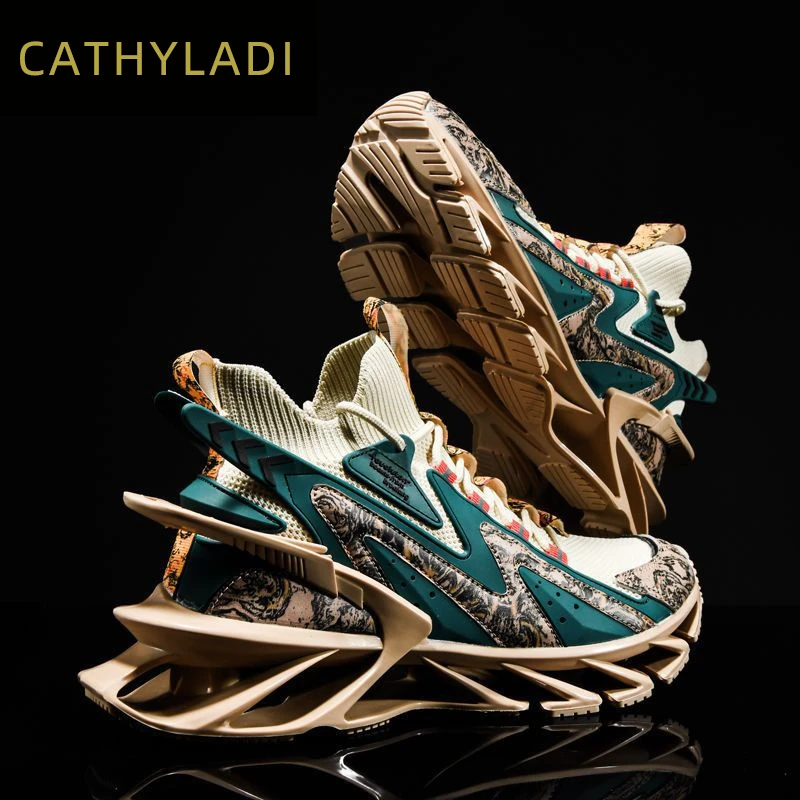 卡丝拉狄超火国潮炫酷休闲运动鞋新款男士刀锋减震跑步时尚潮鞋