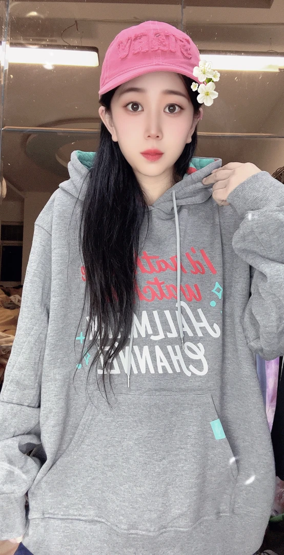 外贸男女同款加绒卫衣彩色帽子