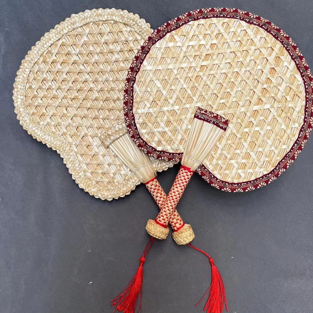 麦秆扇【买一送一】手工编织麦秆扇纳凉驱蚊美观实用