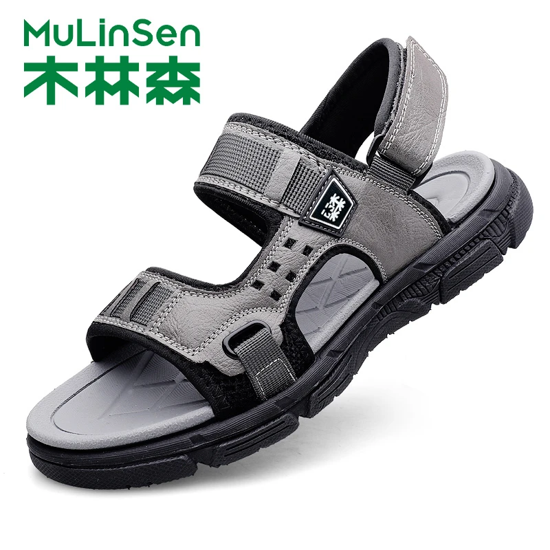 木林森凉鞋男夏季新款软底凉拖鞋透气休闲防滑时尚百搭潮流沙滩鞋