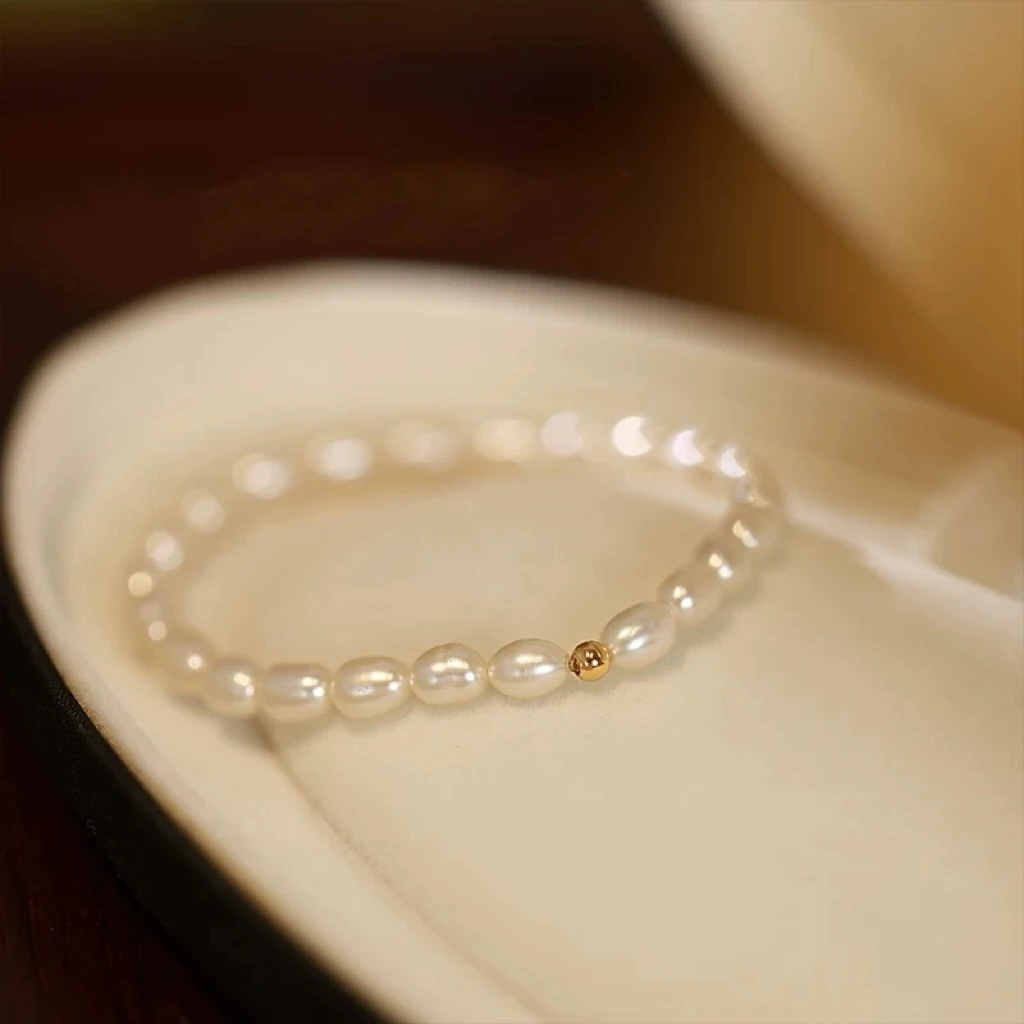 【粉丝福利】LH0539天然淡水珍珠弹力简约百搭手链手串闺蜜礼物