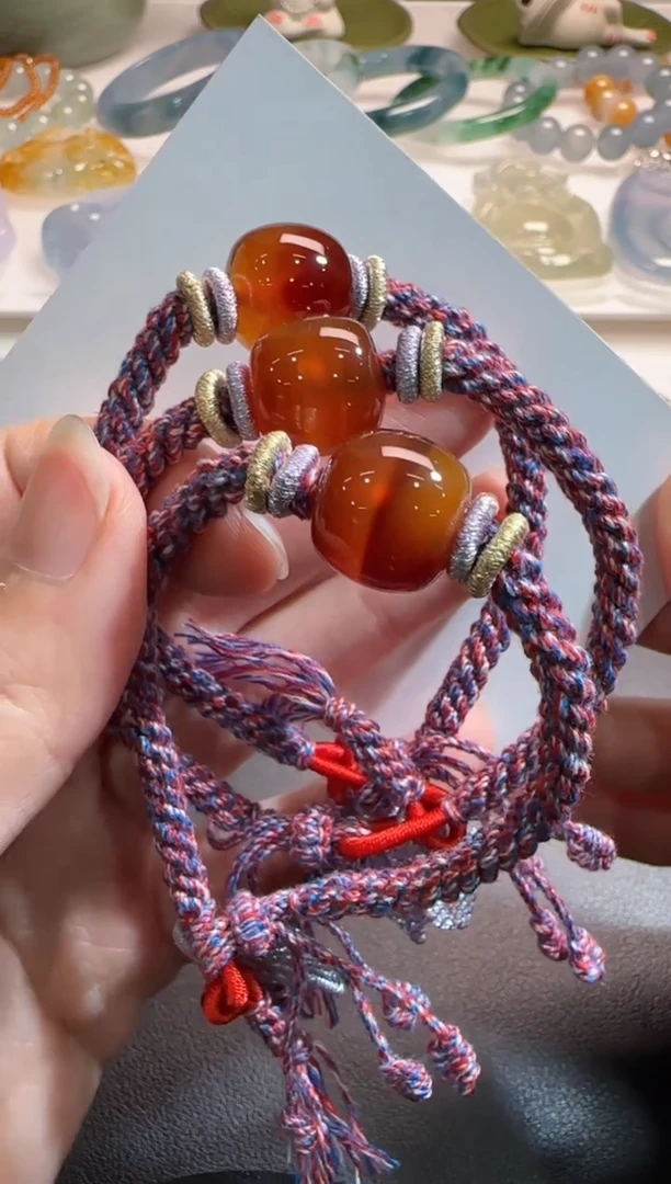 【闪购商品】玛瑙/玉髓颈饰未镶嵌多样性发其一有瑕疵不挑不选