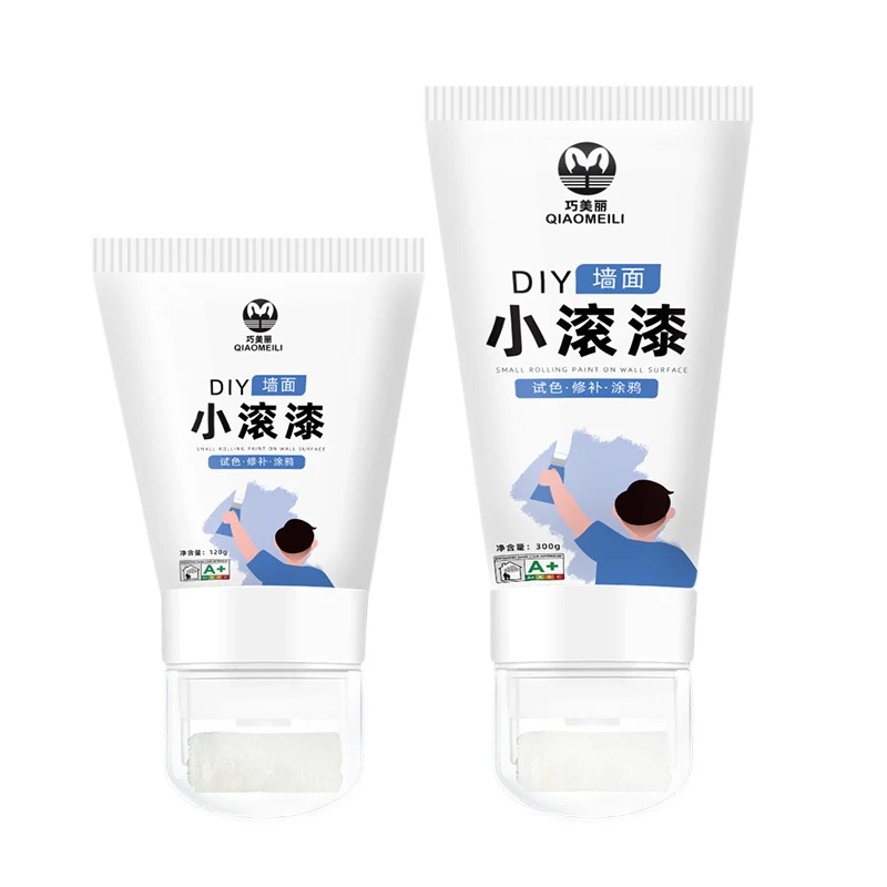 墙面翻新小滚漆涂鸦污渍小广告霉斑轻松滚刷修补不请人水性净味
