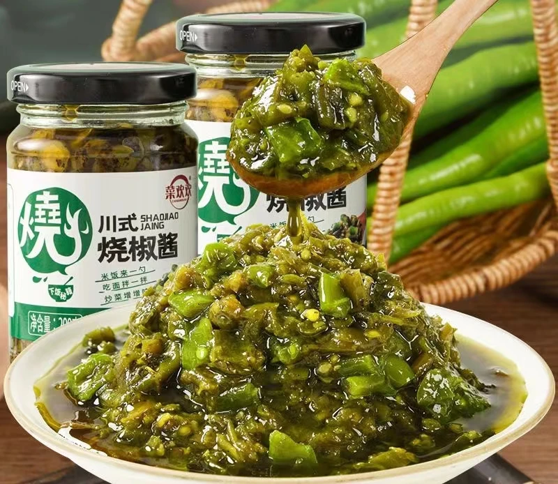 优选正宗烧椒酱二荆条制作辣椒酱懒人下饭菜拌饭酱200g香辣酱产品