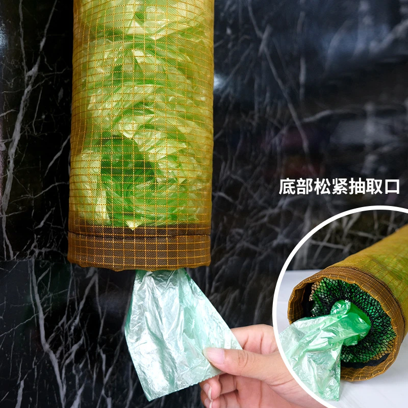 【xy117】厨房垃圾袋收纳袋挂墙式门后收纳挂袋圆形悬挂收纳神器