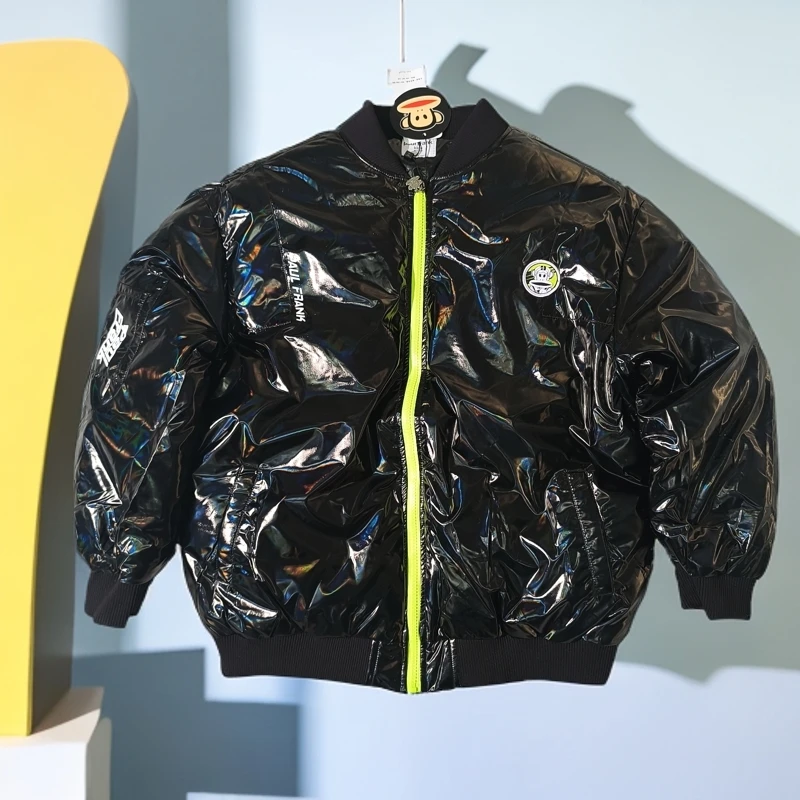 paul frank/大嘴猴301-400号扣号链接儿童加厚棉服短款印花冬季