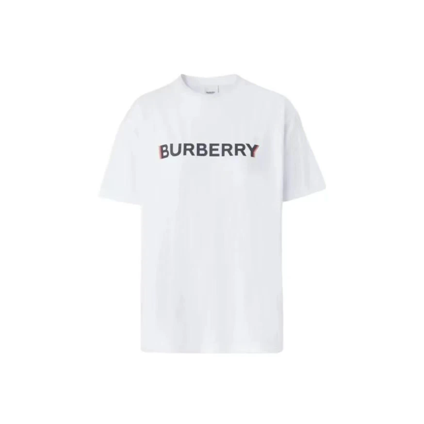 全新未使用 BURBERRY/博柏利 23SS字母徽标印花棉质短袖80526511