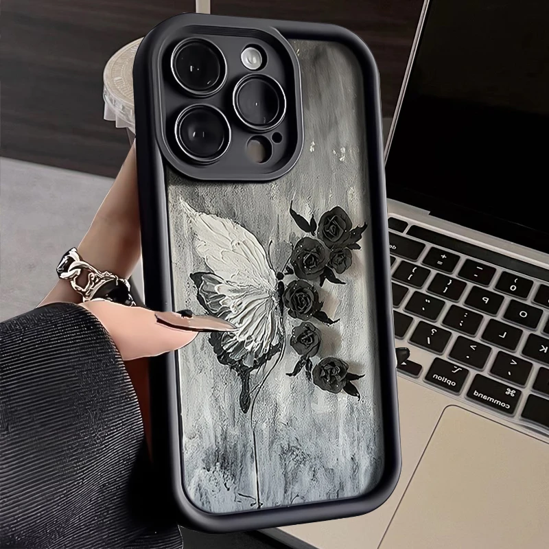 昼夜生花iphone15pro苹果壳14promax新款13pro防摔12全包11/XS/XR