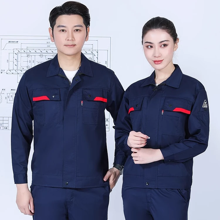 防静电工作服套装男女士夏季长短袖薄款上衣中石化加油站劳保定制
