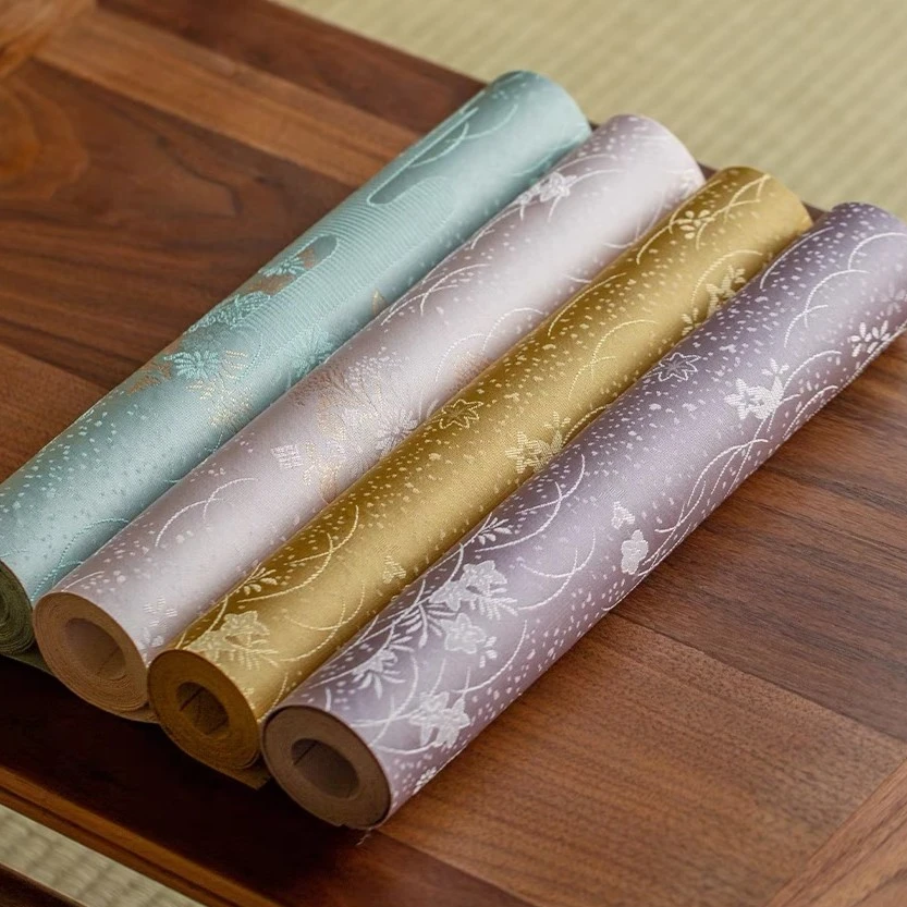 予御丨知舍-载春归织锦茶席  茶席布置设计茶杯垫茶巾手工布艺