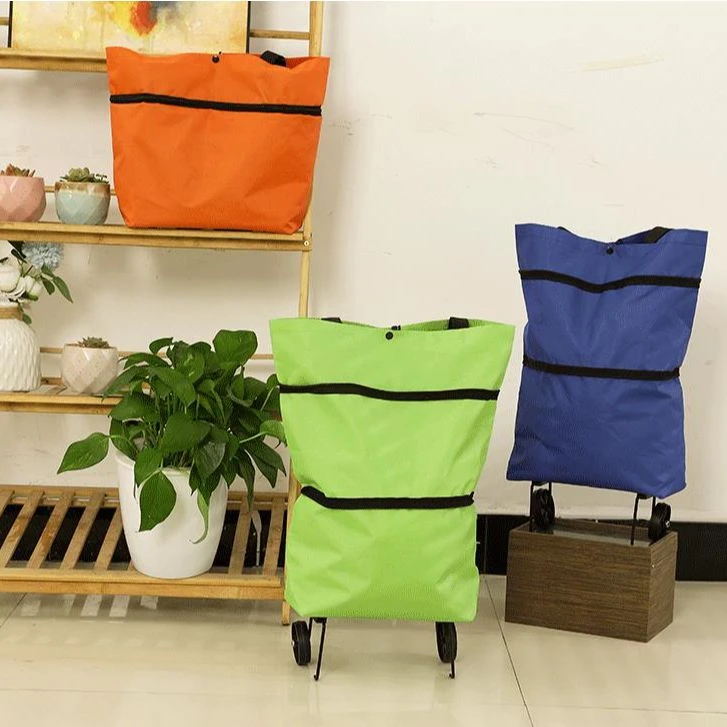 便携买菜小拉车折叠购物车推车轻便带轮子家用手拉车折叠购物车