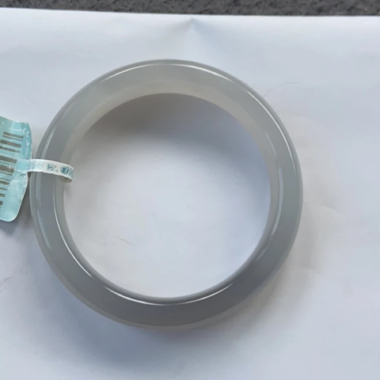 和田玉高冰烟紫手镯