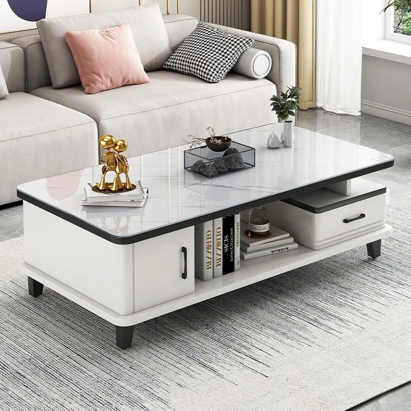 【小扬哥力推】茶几客厅家用钢化玻璃茶几桌轻奢电视柜茶几组合