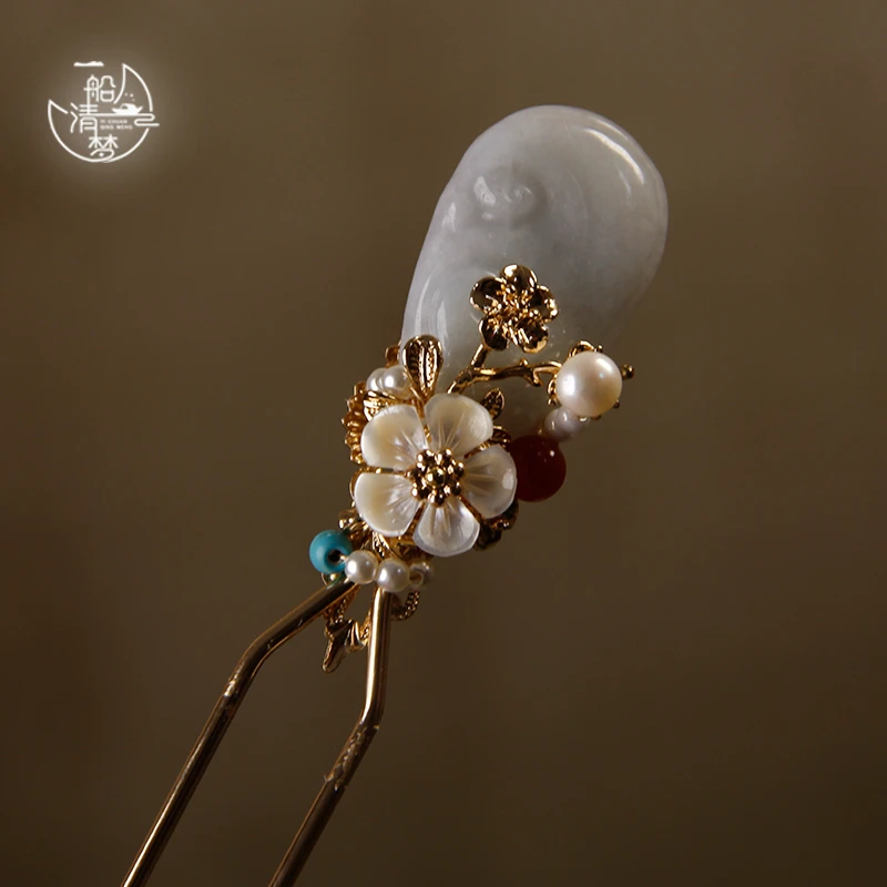 一船清梦原创设计发钗复古国风日常古典简约古风手工簪子