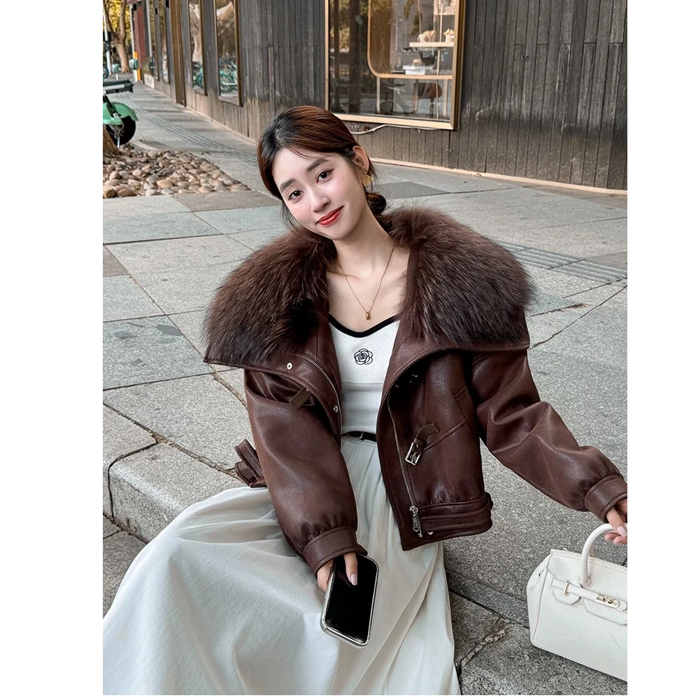 秋冬季短款潮流新品拼接撞色百搭鹅派克服2451