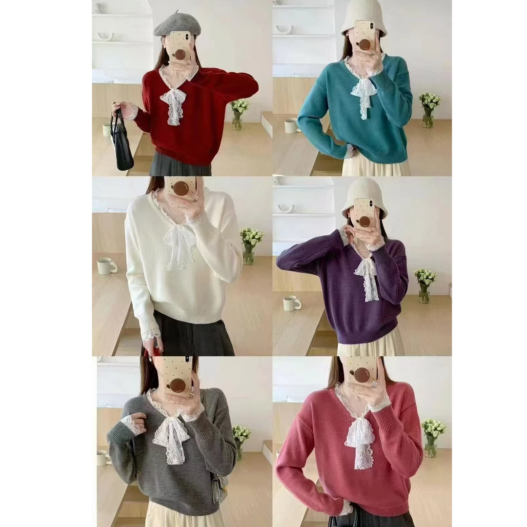 秋冬羊毛加绒加厚新款气质休闲百搭打底潮流毛衣针织衫HG51