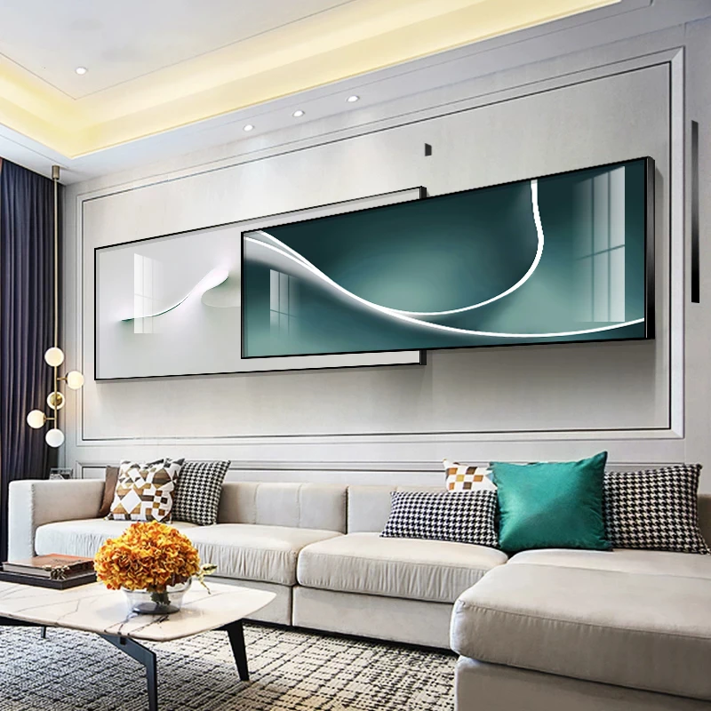 《抽象叠加画》轻奢大气客厅装饰画现代沙发背景墙画卧室酒店挂画