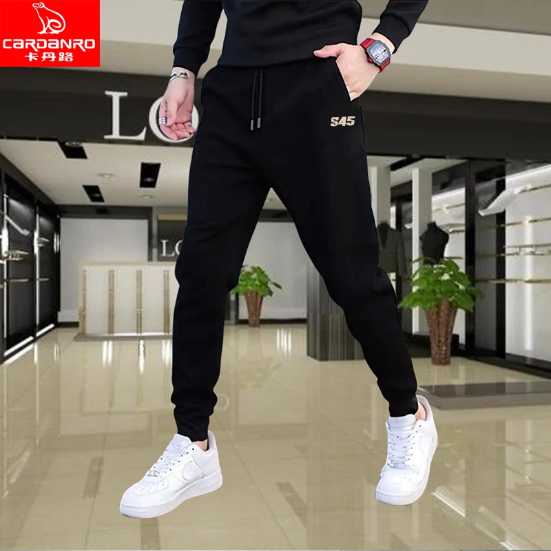 卡丹路新款男士高端休闲裤子宽松百搭小脚裤春秋束脚长裤运动卫裤