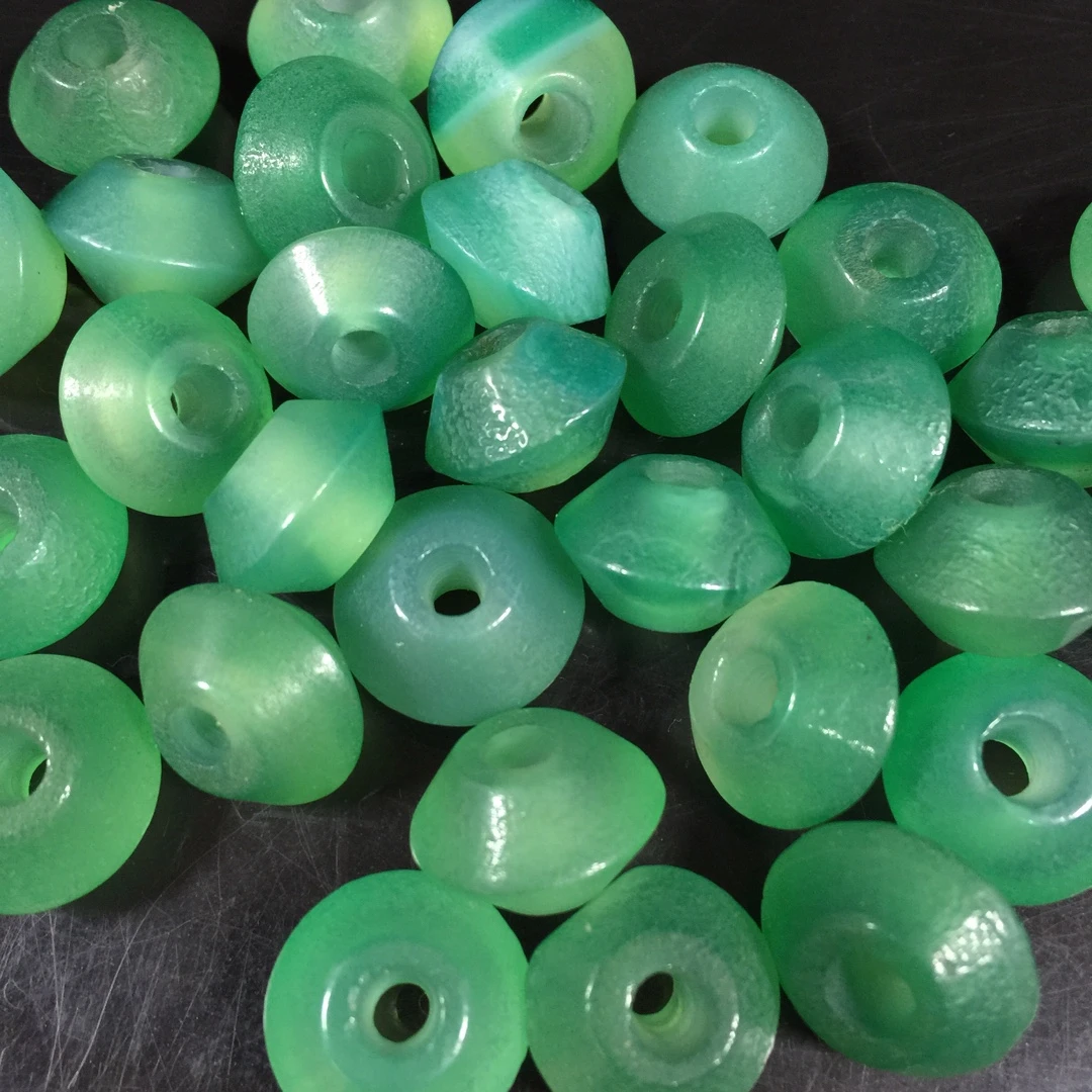 （每单发一颗）大孔老玛瑙风化纹珠子配珠古玩古董收藏1.5*1.0 10号