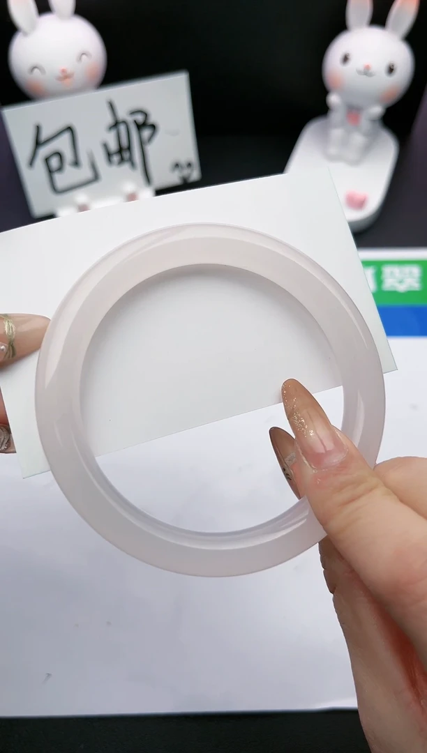 【闪购商品】石英质玉手镯未镶嵌020  白月光