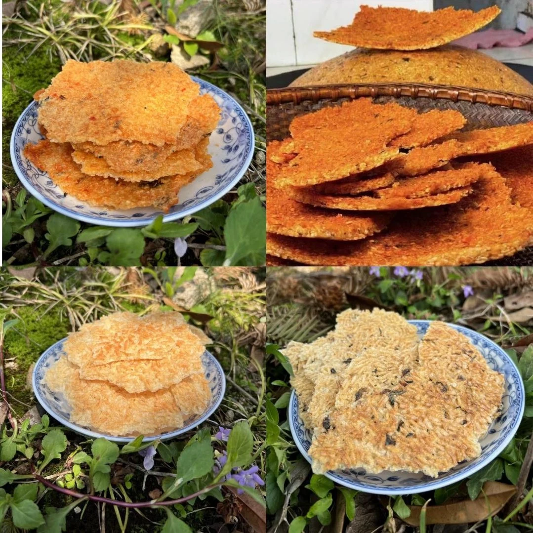 农家手工香脆锅巴  非油炸手工锅巴 500g  易碎介意勿拍下单