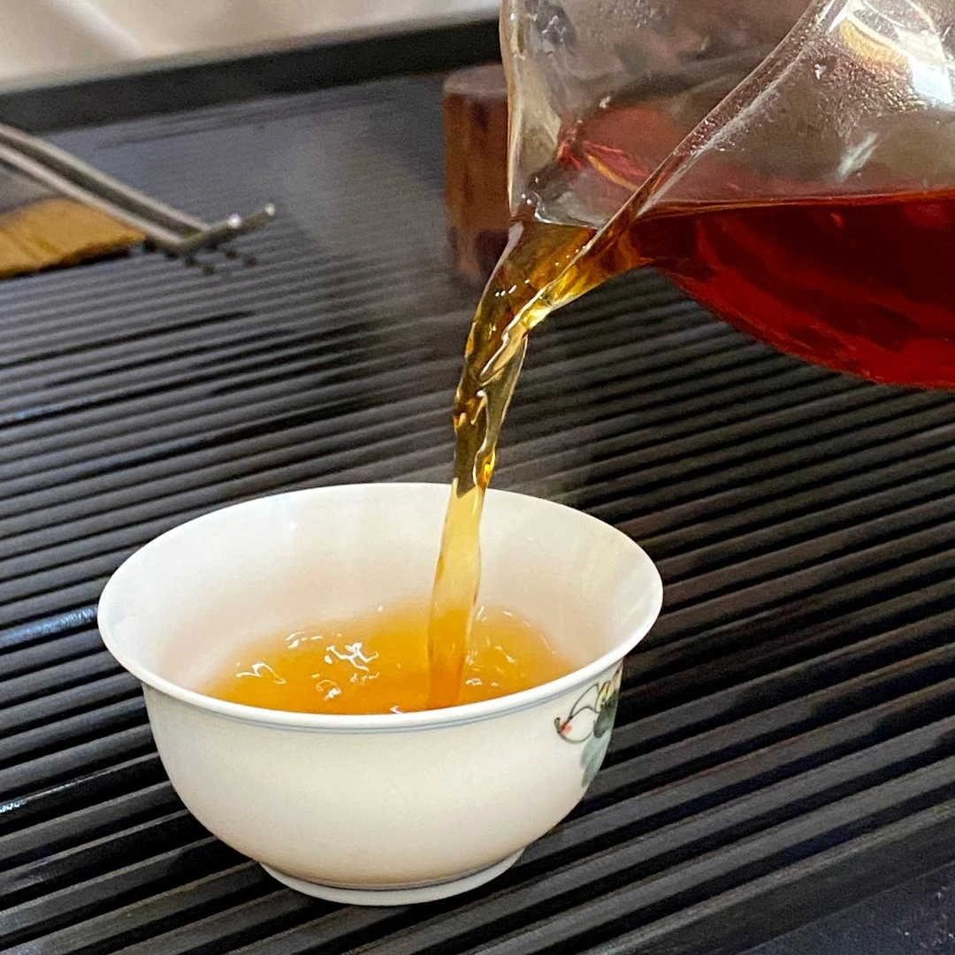 2021年~普知味~大益~云南大叶种晒青毛茶熟茶357g一饼通用