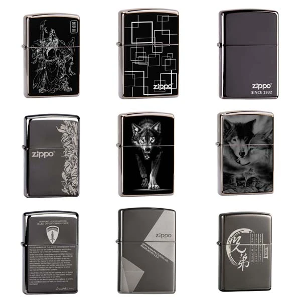 【今日特价】官方旗舰店原装正品zippo打火机黑冰系列随机发出 150