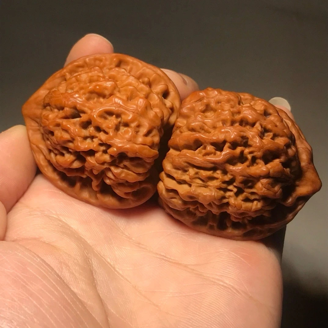 文玩核桃39MM-41MM官帽皮质机刷打底文玩手把件送刷子送手套