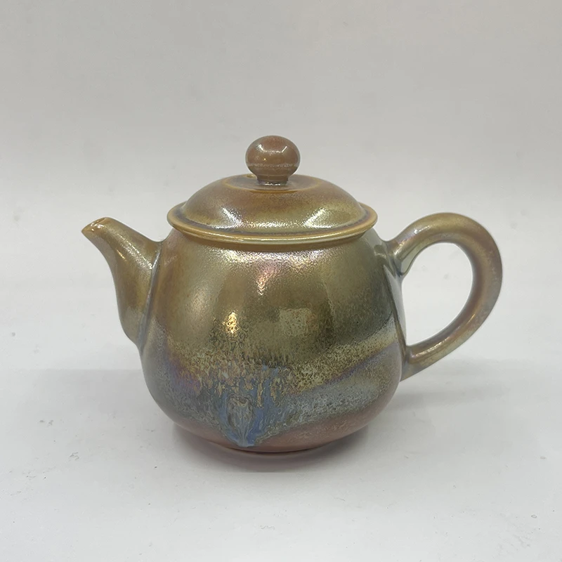 艺术家 王歌林柴烧大千彩壶 纯手工家用煮泡器泡茶壶 11252