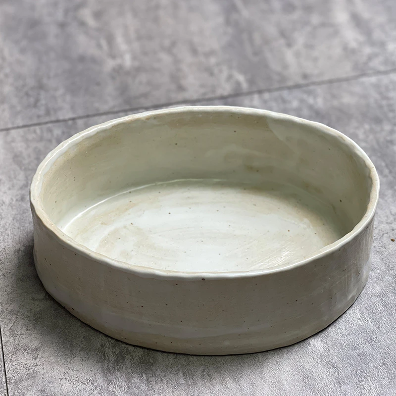 【孤品】艺术家 徐灵燕 椭圆钵 手作摆件艺术品 9758