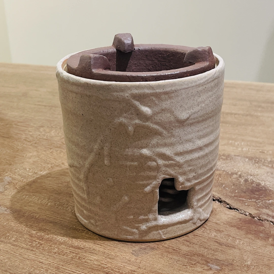 惊 【孤品】艺术家雷杰 月岩烹茶炉白 手工制作陶瓷艺术品 7223