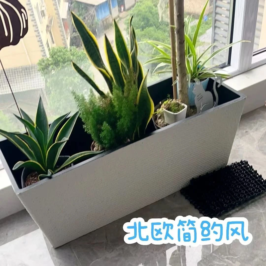 阳台悬挂花箱家用塑料长方形自吸水种菜盆壁挂式花槽大花盆