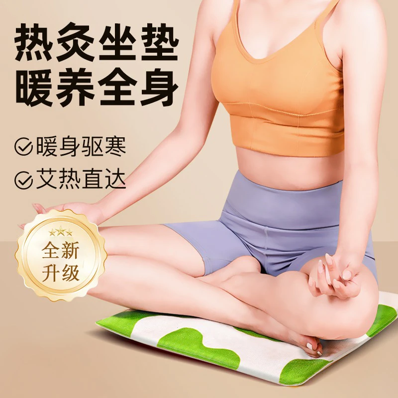 艾草坐垫家用电加热艾灸坐垫温灸护理办公室秋冬必备多档温控暖宫