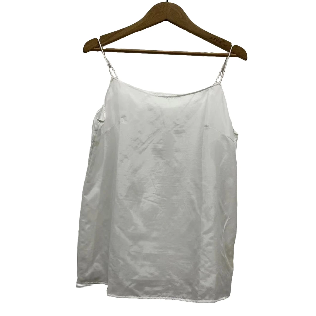 山山家甄选 慢慢变蓝【女背心打底 薄吊带】14S605简约百搭白色宽松