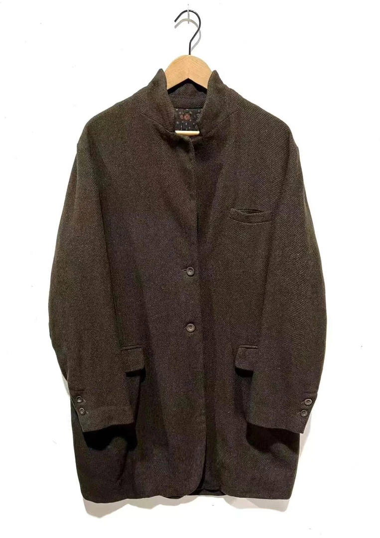 山山家-左岸迷香【上衣女外套】Z23FW8025秋冬毛呢老钱风时尚显瘦