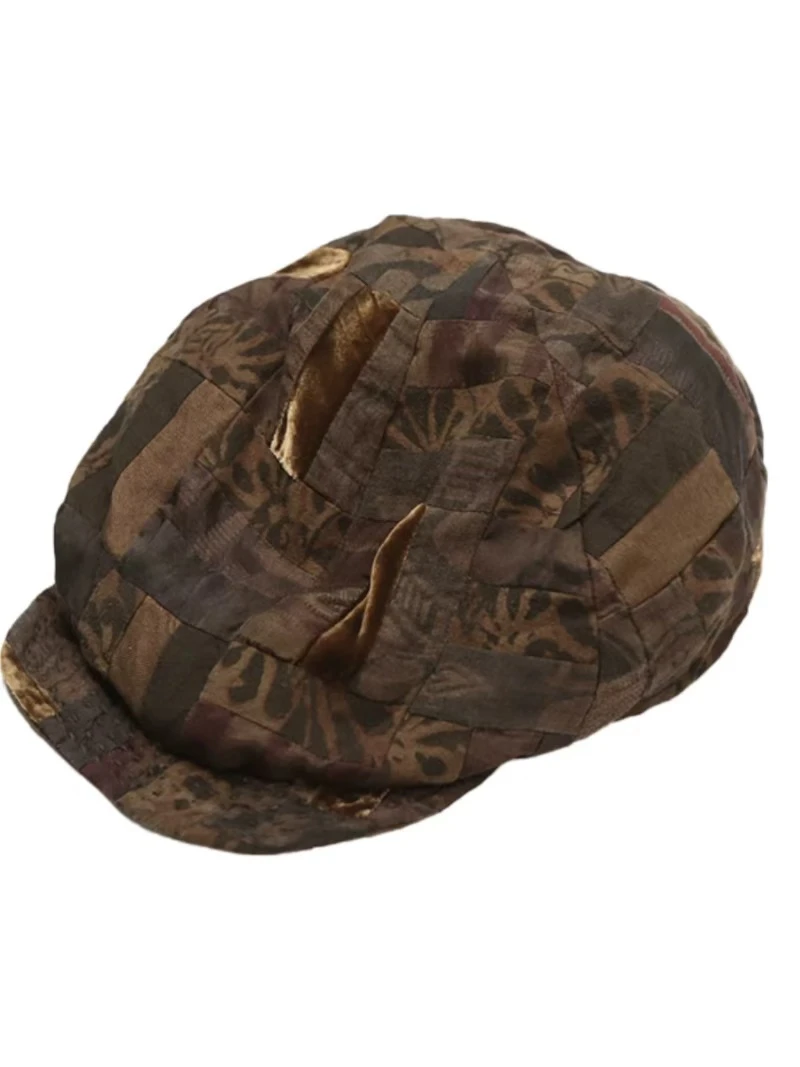 7折山山家-左岸迷香【帽子】Z22SS0027拼接时尚鸭舌帽复古文艺小众