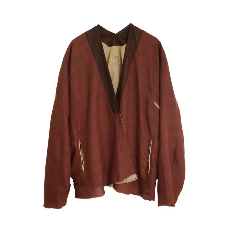 山山家-左岸迷香【中国风衬衫】Z24FW9001宽松外套中式复古小众时尚