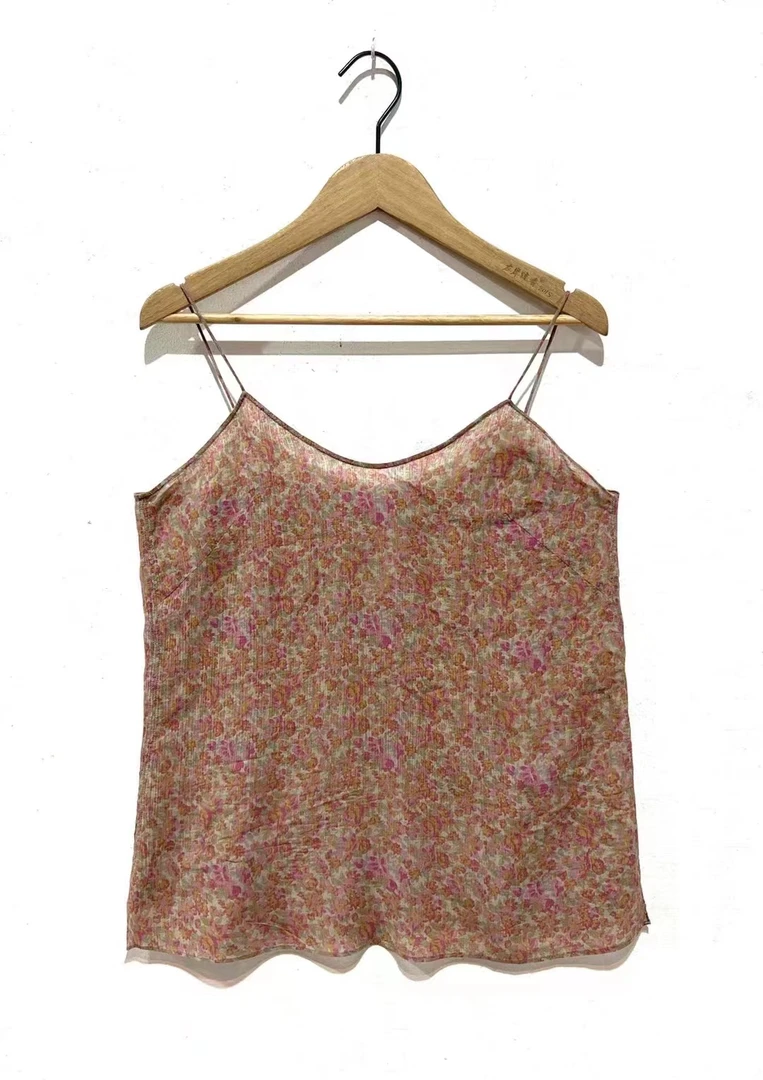 山山家-左岸迷香【女背心打底吊带】Z23SSH022碎花复古女士时尚休闲