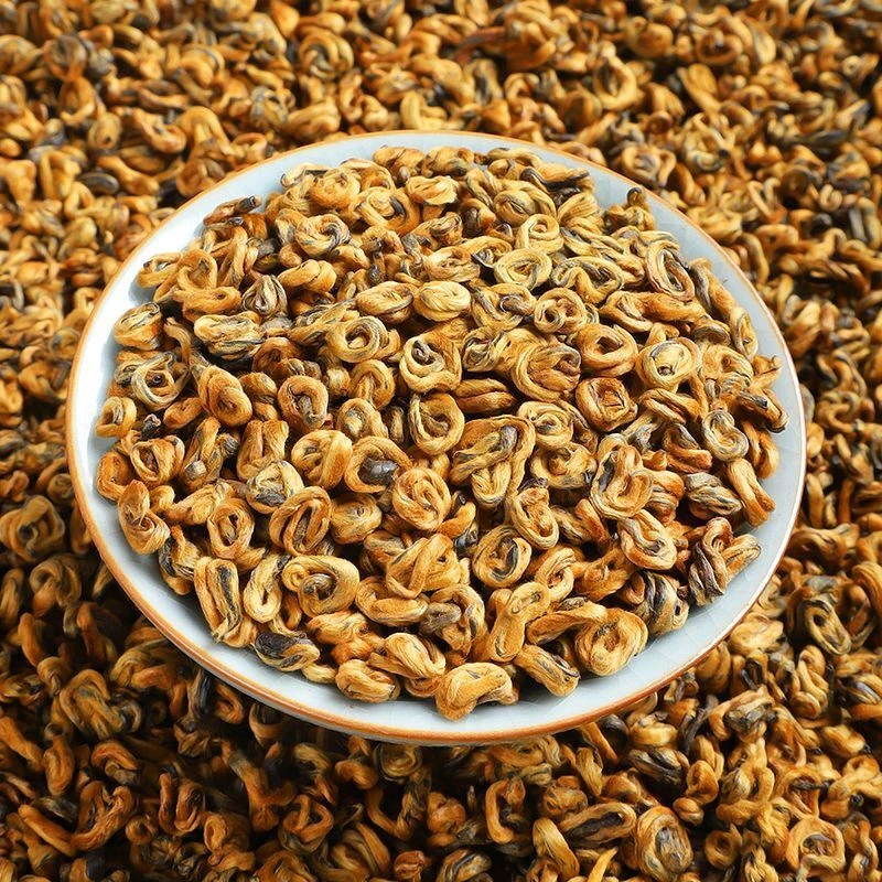 2023新茶正宗云南滇红茶金螺茶叶蜜香型古树红茶特级滇红金螺袋装